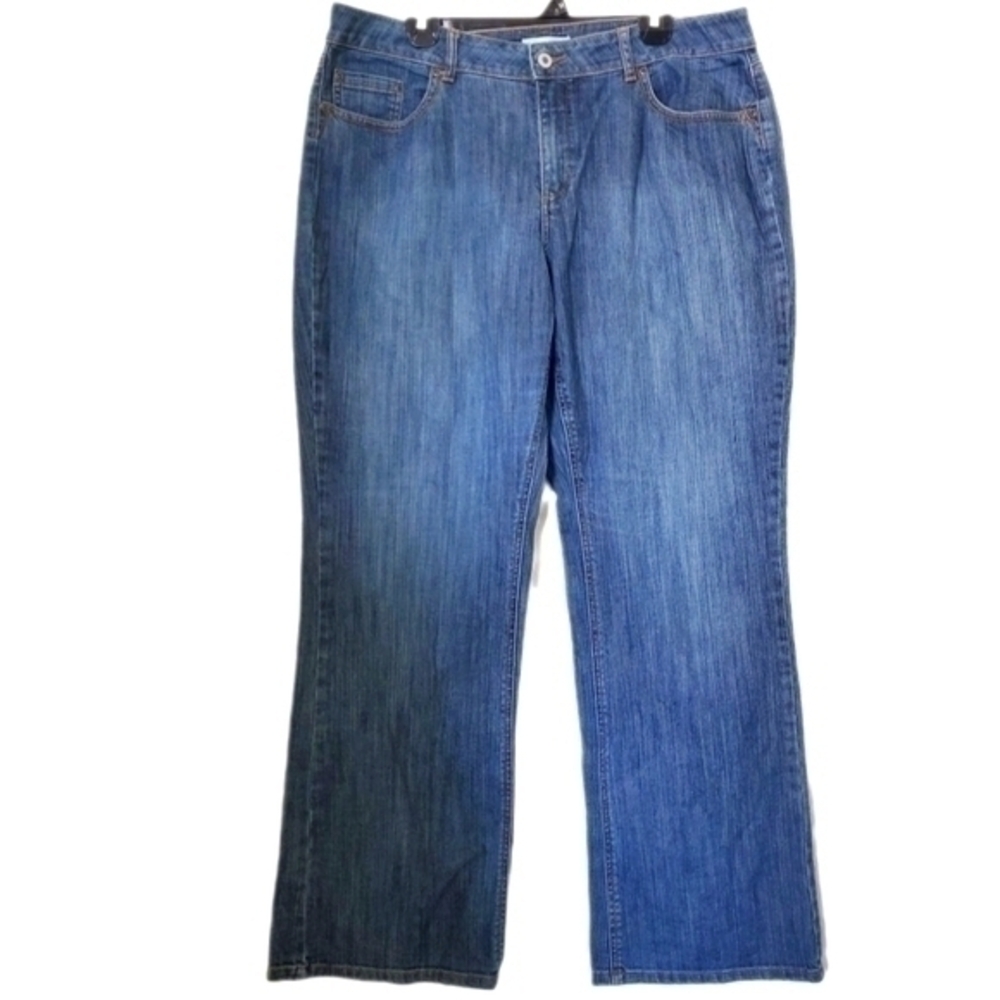 Coldwater Creek Classic Blue Denim Straight‎ Leg Jean Women's Size 16